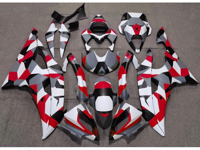 08-16 Red Camo Plain R6 Fairings 08-16 Red Camo Plain R6 Fairings