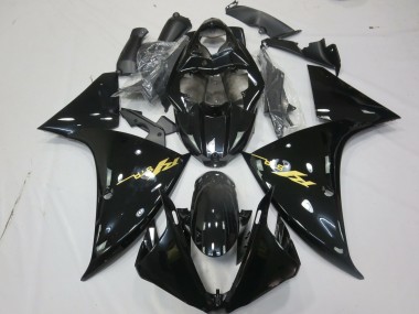 09-11 Gloss Black Gold R1 Fairings