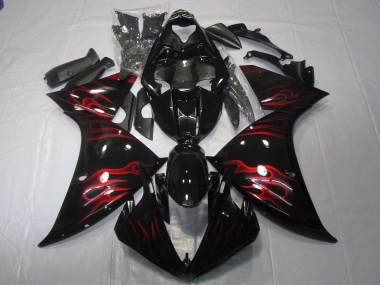 09-11 Red Flame R1 Fairings