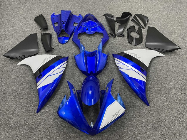 09-11 White and Blue Gloss with Black Lowers R1 Fairings 09-11 White and Blue Gloss with Black Lowers R1 Fairings