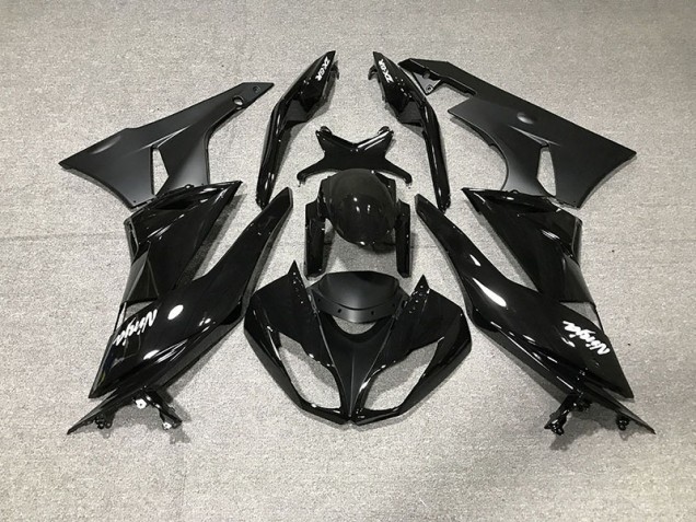 09-12 Gloss Black ZX6R Fairings 09-12 Gloss Black ZX6R Fairings