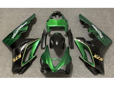 09-12 Gloss Green and Black Daytona 675 Fairings