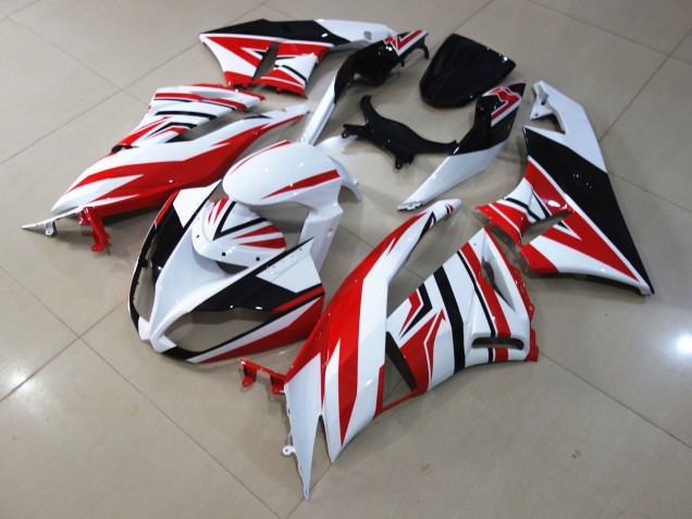 09-12 Red White Zagg ZX6R Fairings 09-12 Red White Zagg ZX6R Fairings