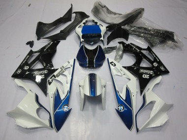 09-14 Alien Blue and White S1000RR Fairings
