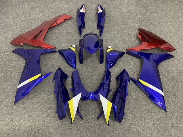11-24 Gloss Blue and Red GSXR 600-750 Fairings 11-24 Gloss Blue and Red GSXR 600-750 Fairings