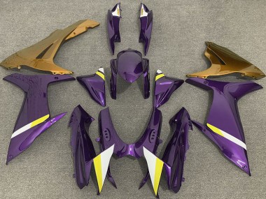 11-24 Gloss Purple and Gold GSXR 600-750 Fairings