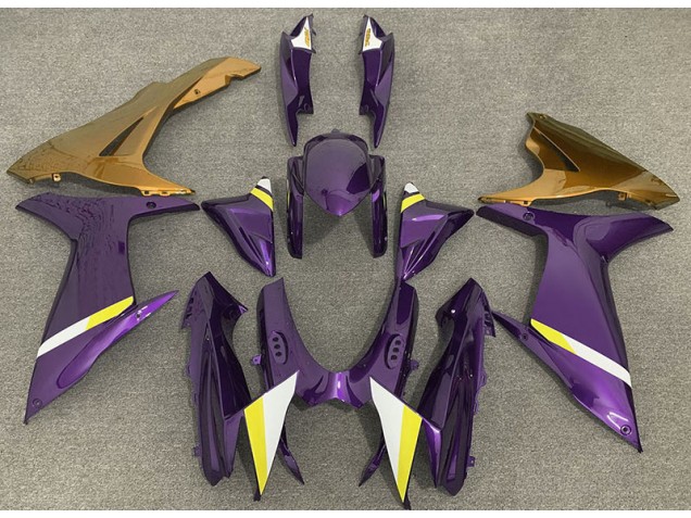 11-24 Gloss Purple and Gold GSXR 600-750 Fairings 11-24 Gloss Purple and Gold GSXR 600-750 Fairings