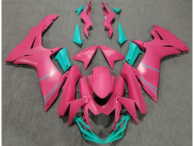 11-24 Matte Hot Pink and Teal GSXR 600-750 Fairings 11-24 Matte Hot Pink and Teal GSXR 600-750 Fairings
