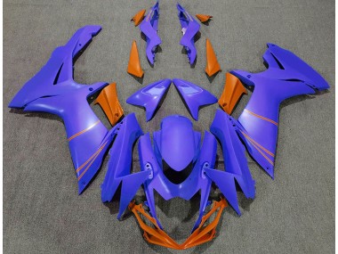 11-24 Matte Ocean Blue & Orange GSXR 600-750 Fairings