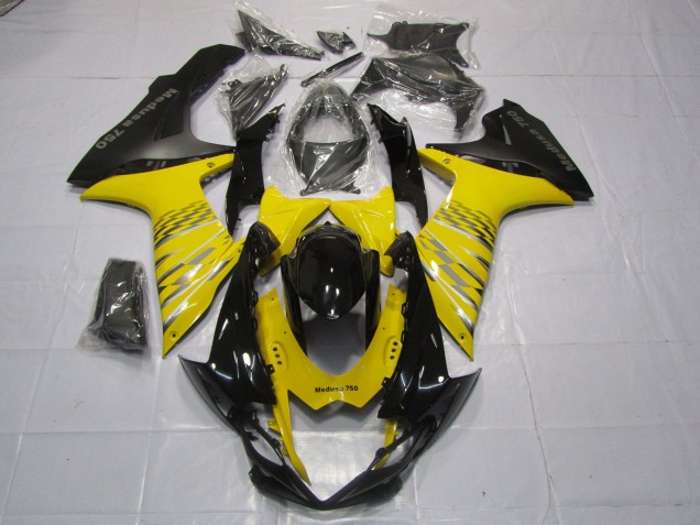 11-24 Yellow Matte Black GSXR 600-750 Fairings 11-24 Yellow Matte Black GSXR 600-750 Fairings