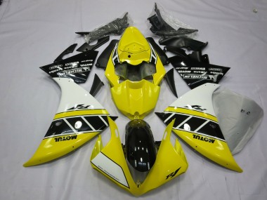 12-14 Yellow And White R1 Fairings
