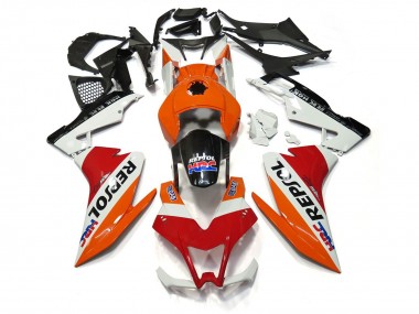 12-15 Repsol White and Red RS4 125 Fairings