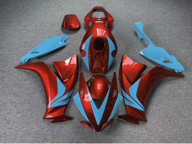 12-16 Gloss Red and Light Blue CBR1000RR Fairings