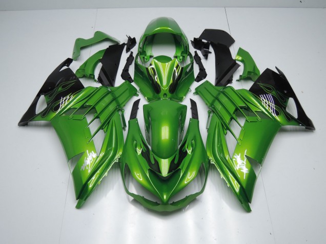 12-21 Green Flame ZX14R Fairings 12-21 Green Flame ZX14R Fairings