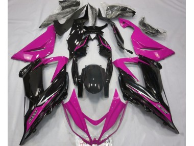 13-18 Black and Pink ZX6R Fairings