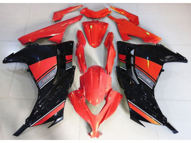 13-18 Candy Red and Black Ninja 300 Fairings 13-18 Candy Red and Black Ninja 300 Fairings