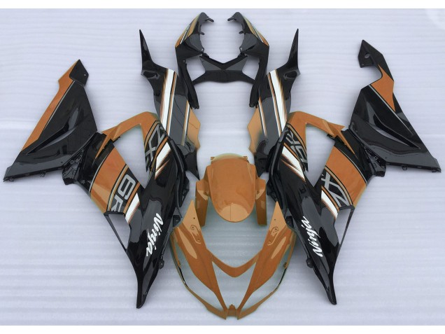 13-18 Gloss Orange and Black ZX6R Fairings 13-18 Gloss Orange and Black ZX6R Fairings