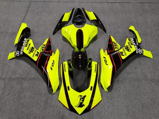 15-19 Floro Yellow and Black R1 Fairings 15-19 Floro Yellow and Black R1 Fairings