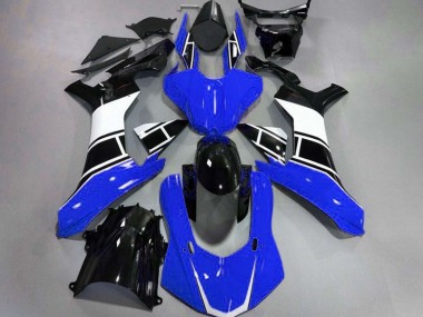 15-19 Gloss Blue White and Black R1 Fairings