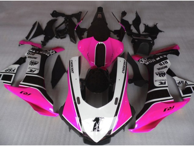 15-19 Gloss Pink & White R1 Fairings