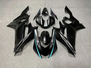 17-21 Matte Black & Teal Accents R6 Fairings