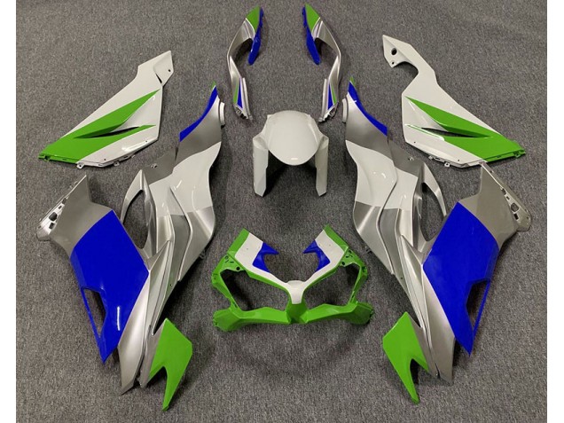 19-23 Gloss Green Blue and Silver ZX6R Fairings 19-23 Gloss Green Blue and Silver ZX6R Fairings