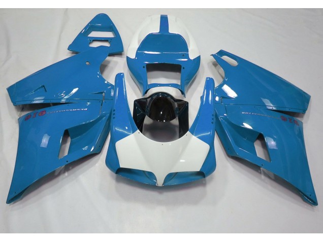 93-05 Gloss Light Blue & White Ducati 996 748 916 998 Fairings 93-05 Gloss Light Blue & White Ducati 996 748 916 998 Fairings