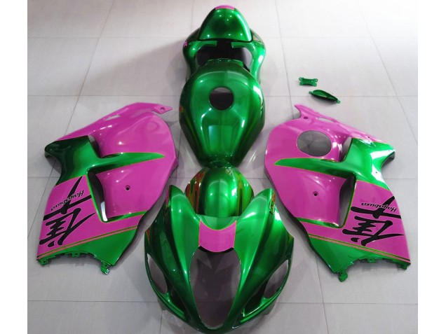 97-07 Gloss Green and Pink GSXR 1300 Hayabusa Fairings 97-07 Gloss Green and Pink GSXR 1300 Hayabusa Fairings