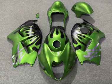 97-07 Green and Black GSXR 1300 Hayabusa Fairings