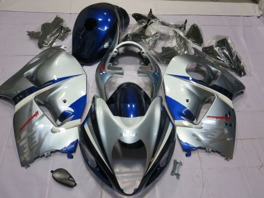 97-07 Silver and Blue GSXR 1300 Hayabusa Fairings