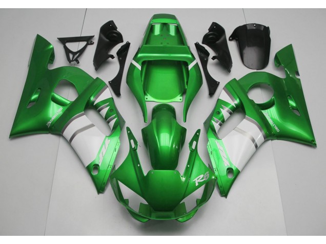 98-02 Green & White R6 Fairings 98-02 Green & White R6 Fairings