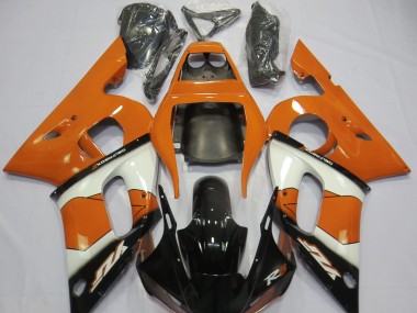 98-02 Orange White and Black R6 Fairings