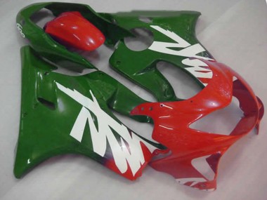 99-00 Green Red and White Decal CBR600 F4 Fairings