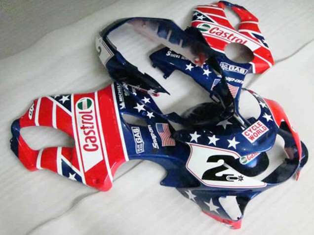 99-00 Red Castrol CBR600 F4 Fairings 99-00 Red Castrol CBR600 F4 Fairings