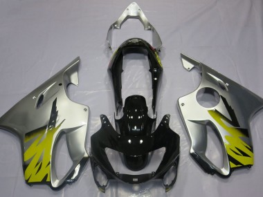 99-00 Silver Yellow and Black CBR600 F4 Fairings
